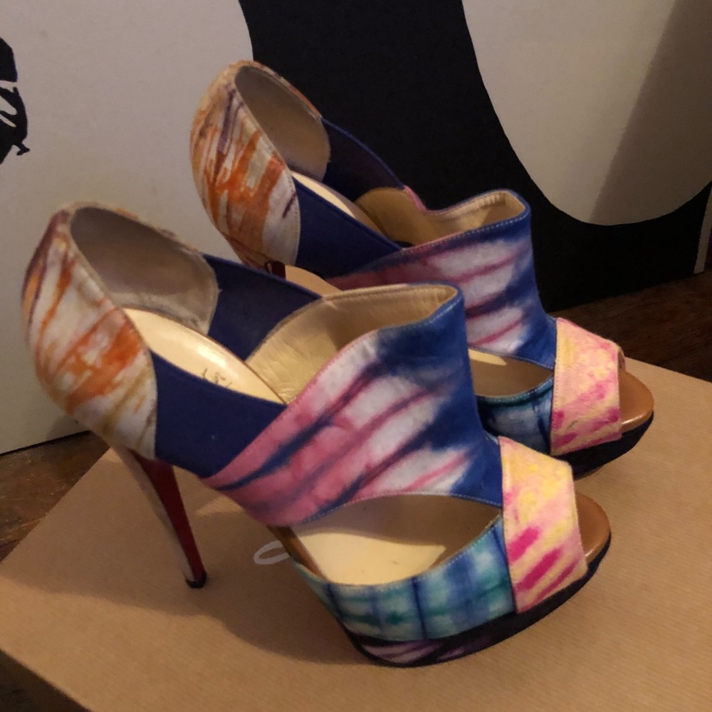Christian Louboutins Multi colors pumps